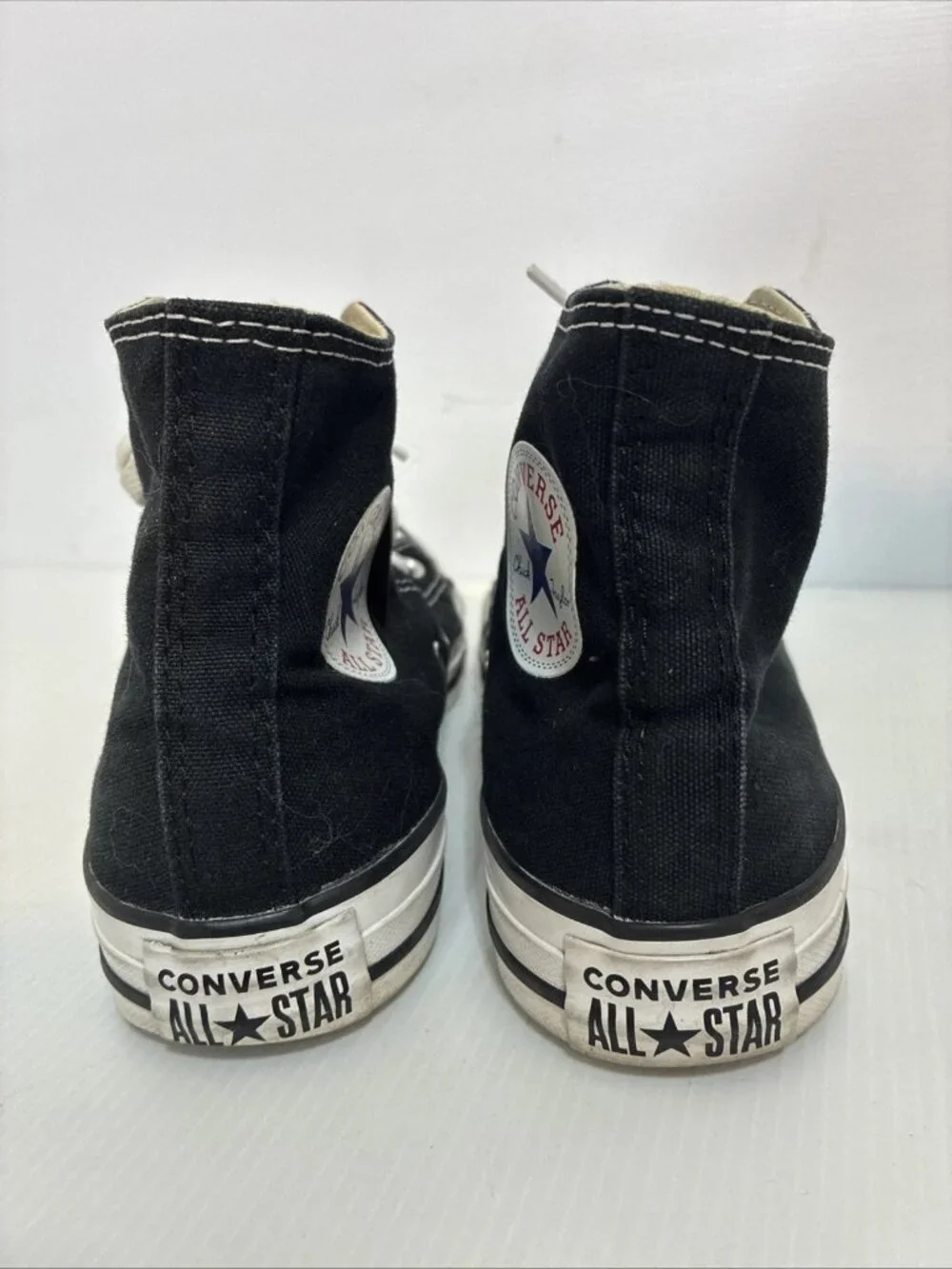 Converse Chuck Taylor All Star Hi Black Canvas Sneakers M9160 Mens 5.5 Wmns 7.5
